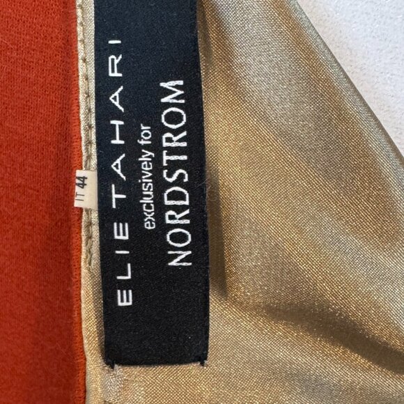 Women's Elie Tahari for Nordstrom Wool Blend Sleeveless Sheath Dress in Rust - Picture 4 of 7